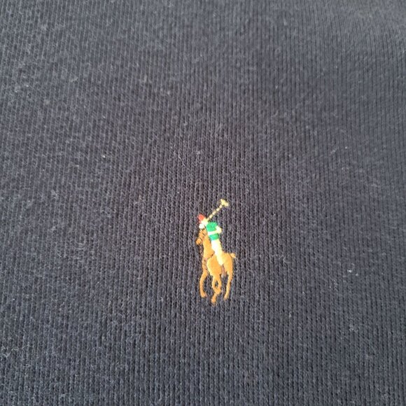 Polo Ralph Lauren Navy 1/4 Zip Pullover Sweatshirt Size 3XB Estate Rib - Picture 3 of 8